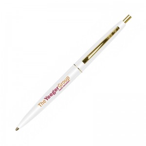Personalised  ECO-FRIENDLY plastic pen BIC Clic Gold