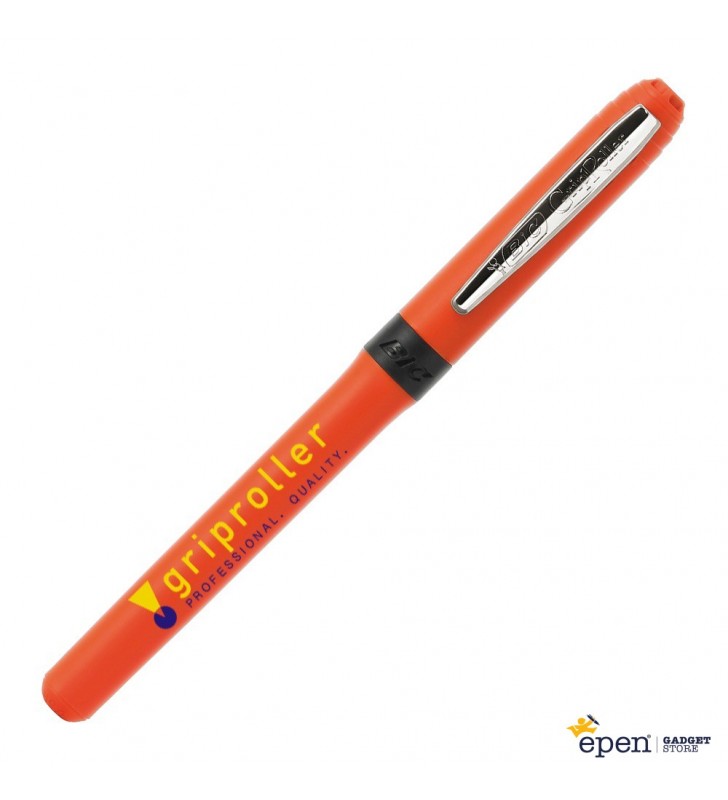 Stylo en plastique BIC Grip Roller Chrome personnalisé