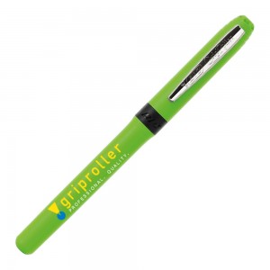 Personalised plastic pen BIC Grip Roller Chrome