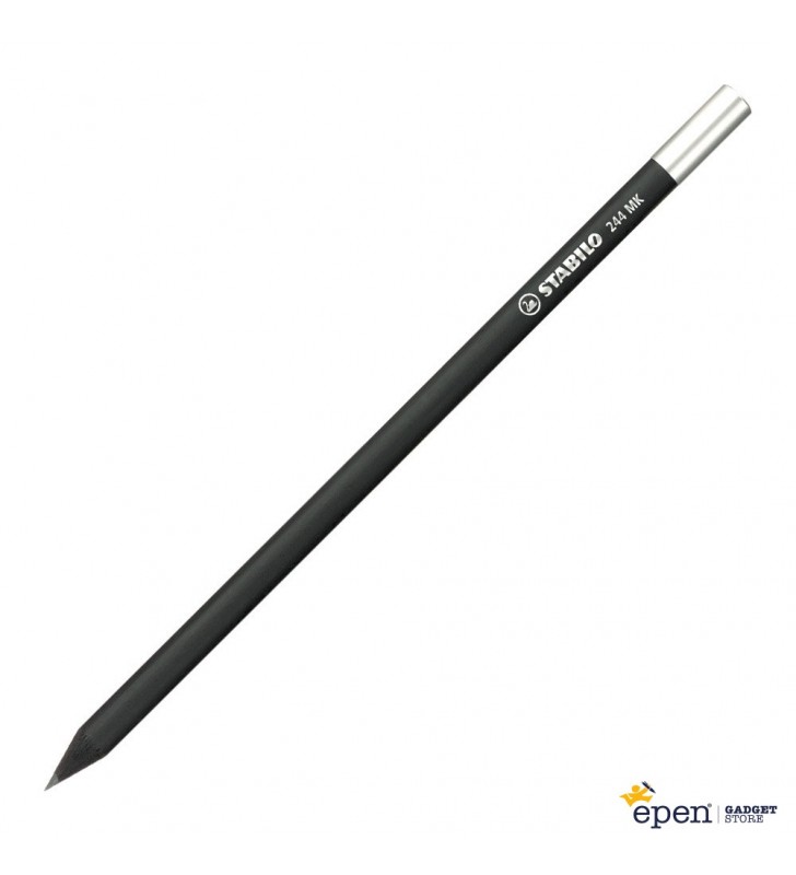 Stabilo Crayon Graphite Noir avec embout