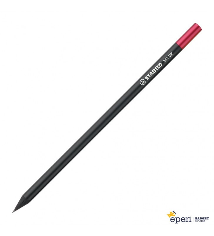 Stabilo Crayon Graphite Noir avec embout