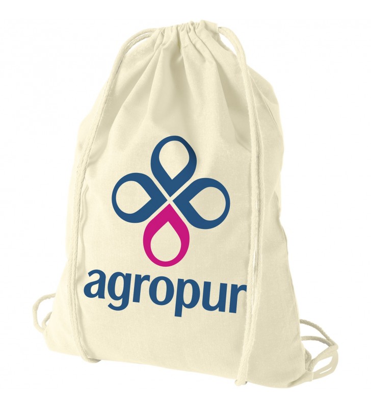 Oregon 100 g/m² cotton drawstring backpack
