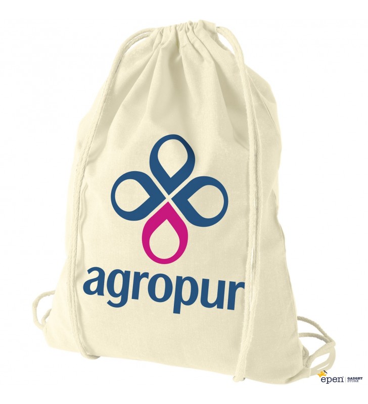 Oregon 100 g/m² cotton drawstring backpack