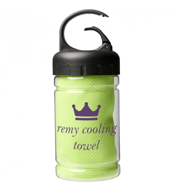 Remy cooling towel in PET container