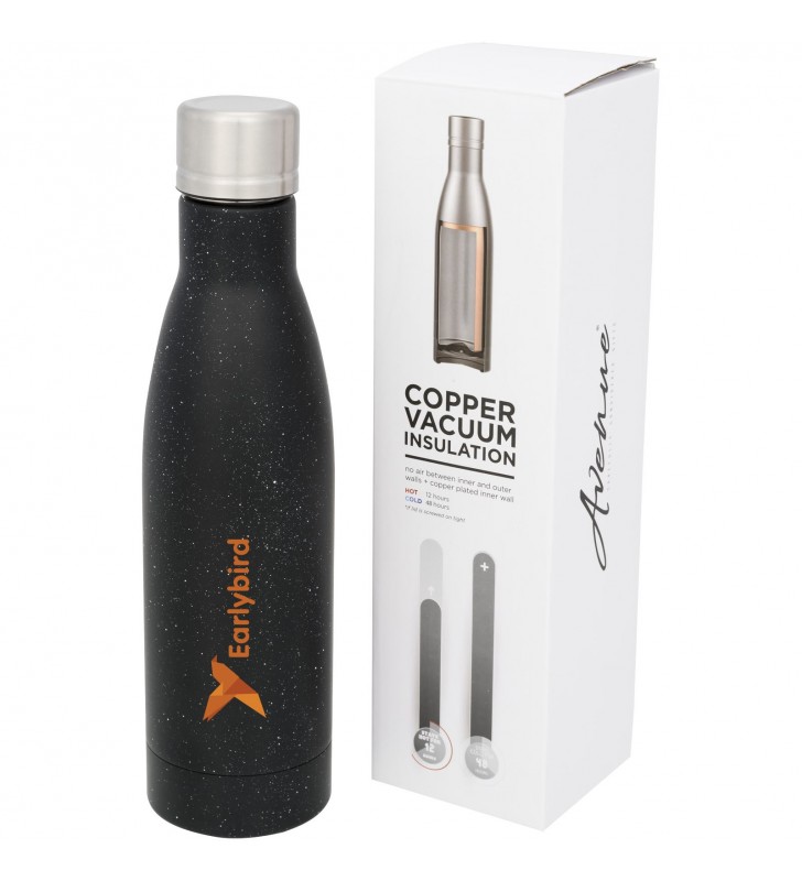 Bouteille Vasa tachetee avec isolation par le vide et couche de cuivre 500ml