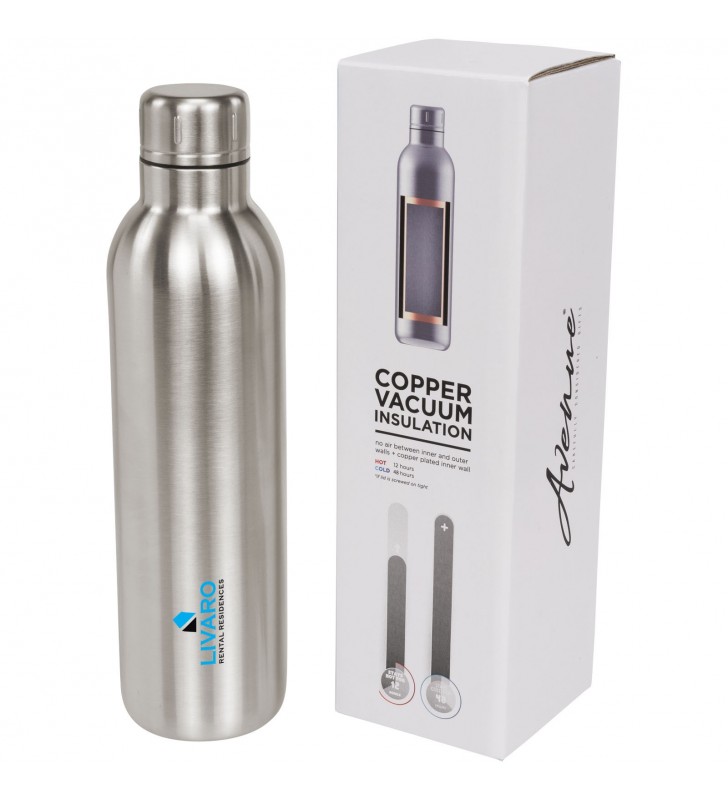 Borraccia sportiva termica Thor con isolamento sottovuoto in rame da 510 ml