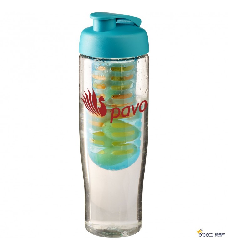 H2O Tempo® 700 ml flip lid sport bottle & infuser