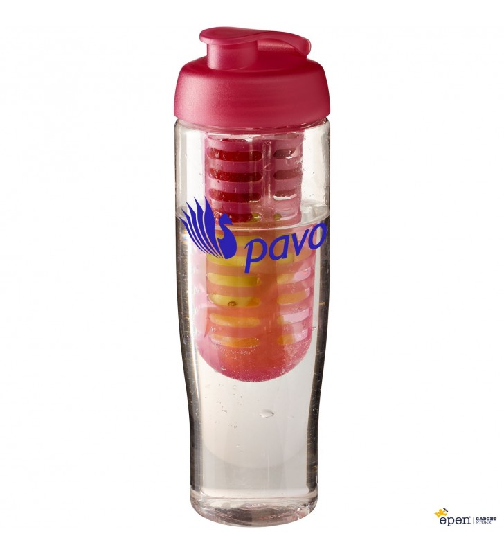 H2O Tempo® 700 ml flip lid sport bottle & infuser