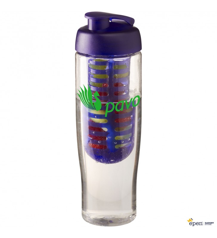 H2O Tempo® 700 ml flip lid sport bottle & infuser