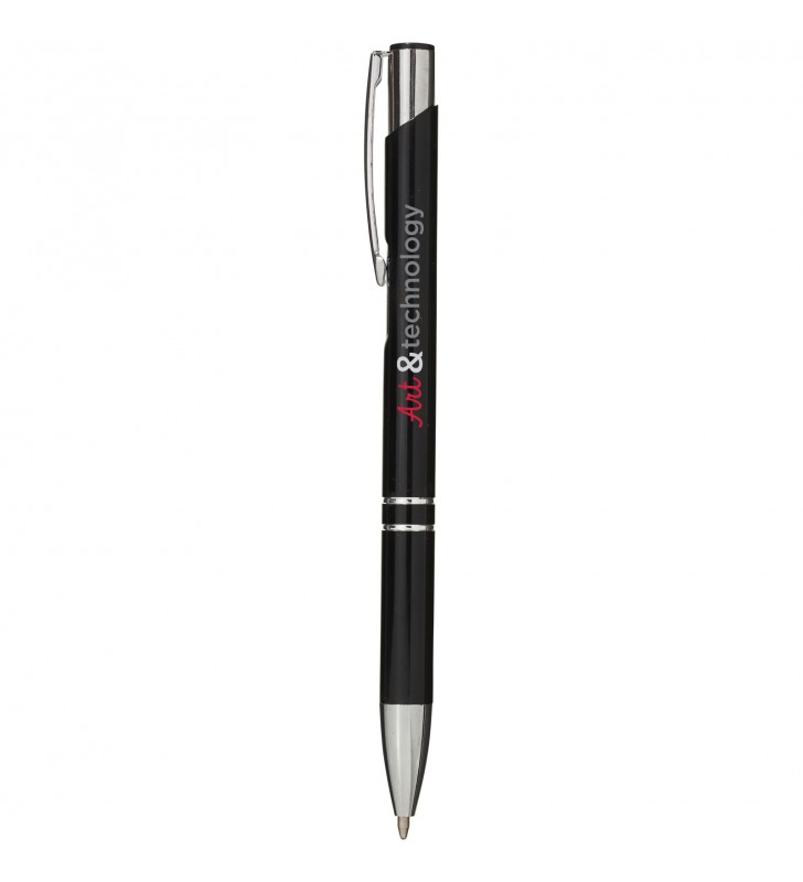 Stylo bille retractable en aluminium Moneta