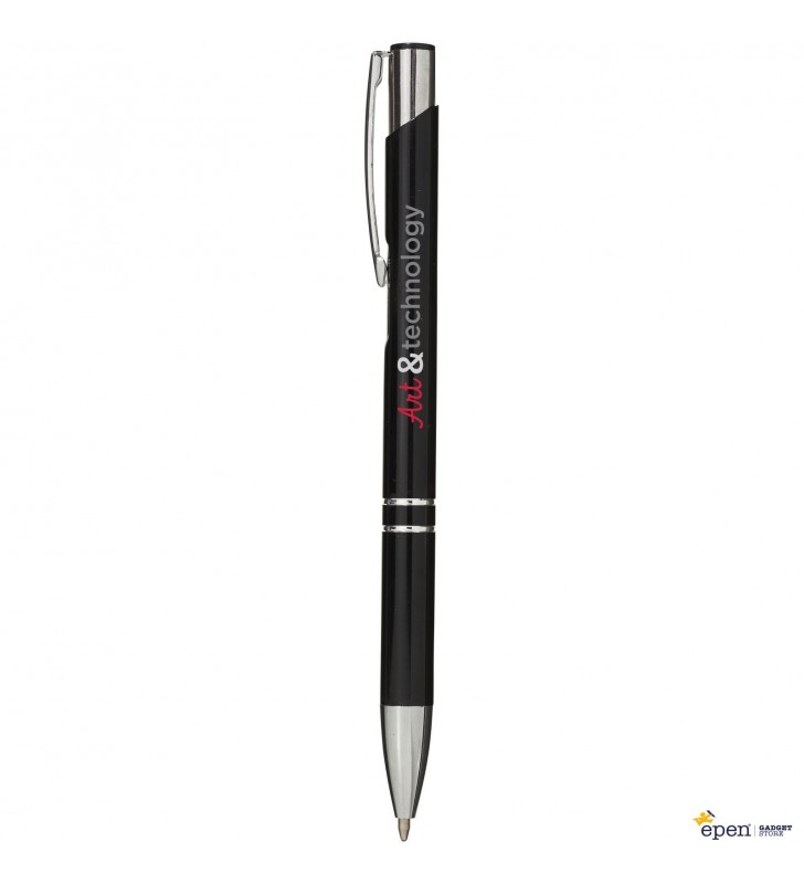Stylo bille retractable en aluminium Moneta