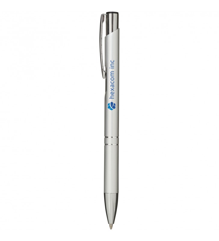 Stylo bille retractable en aluminium Moneta
