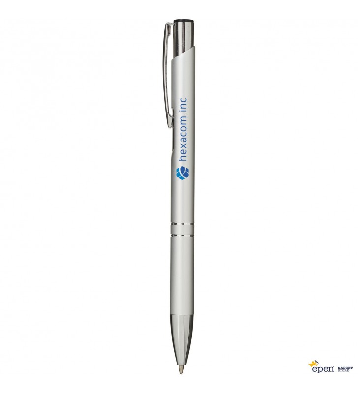 Stylo bille retractable en aluminium Moneta