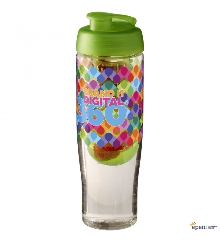 H2O Tempo® 700 ml flip lid sport bottle & infuser