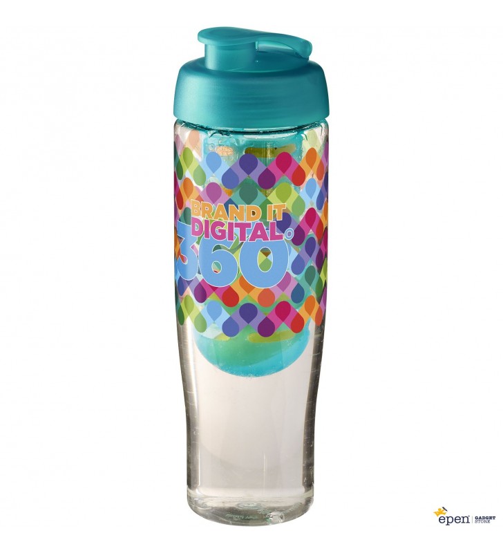 H2O Tempo® 700 ml flip lid sport bottle & infuser
