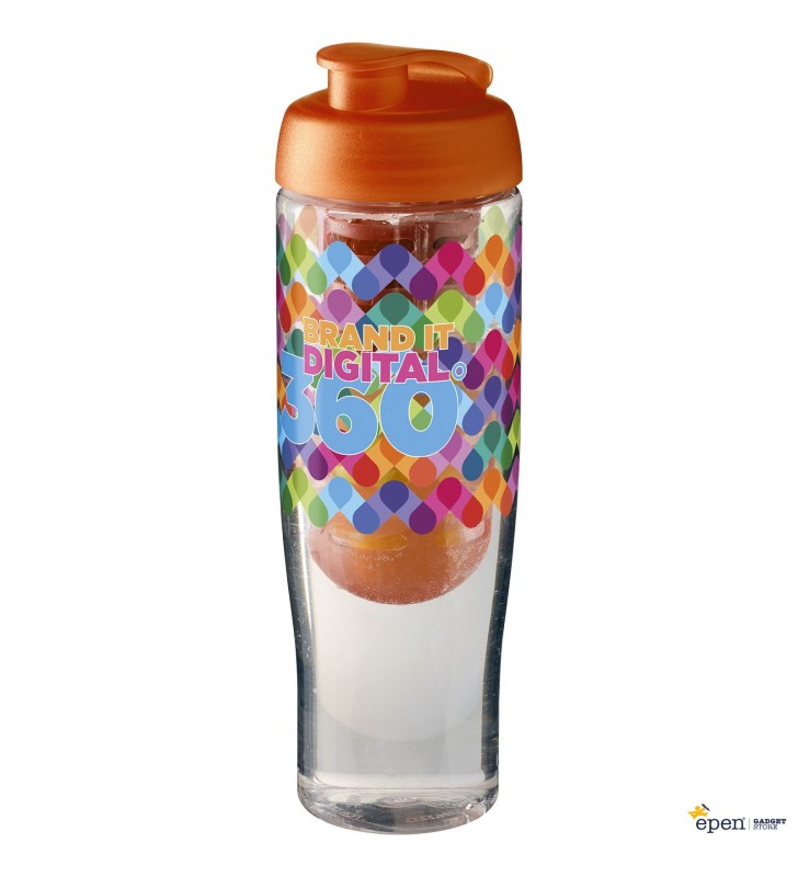 H2O Tempo® 700 ml flip lid sport bottle & infuser