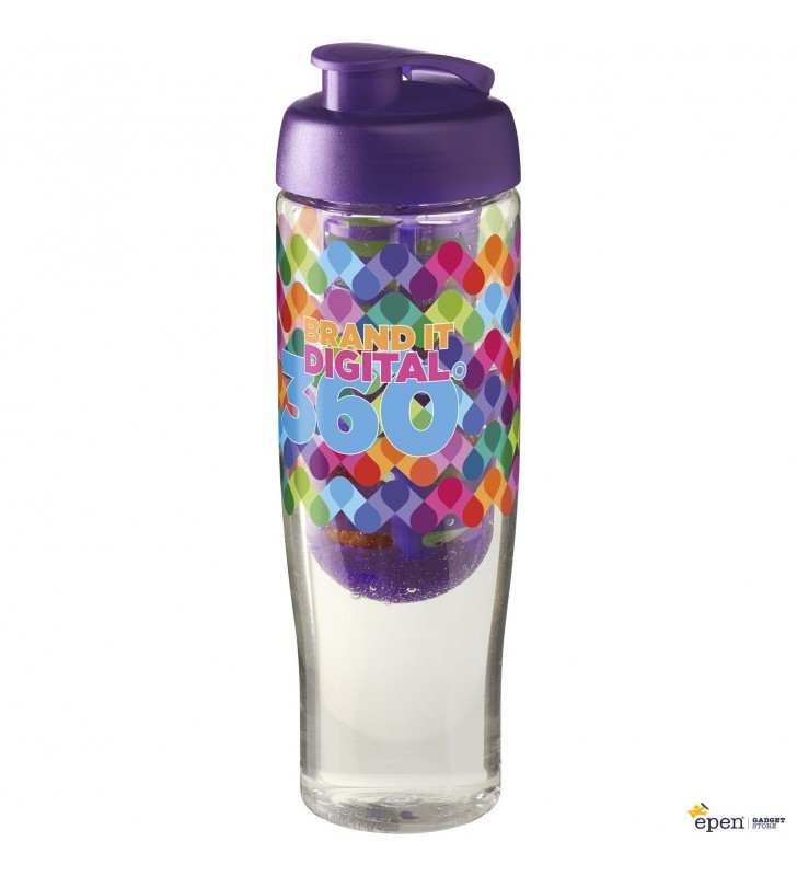 H2O Tempo® 700 ml flip lid sport bottle & infuser
