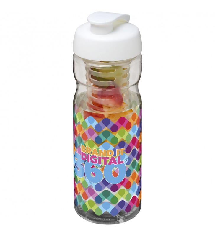 Bouteille de sport et infuseur H2O Base® 650 ml avec couverc