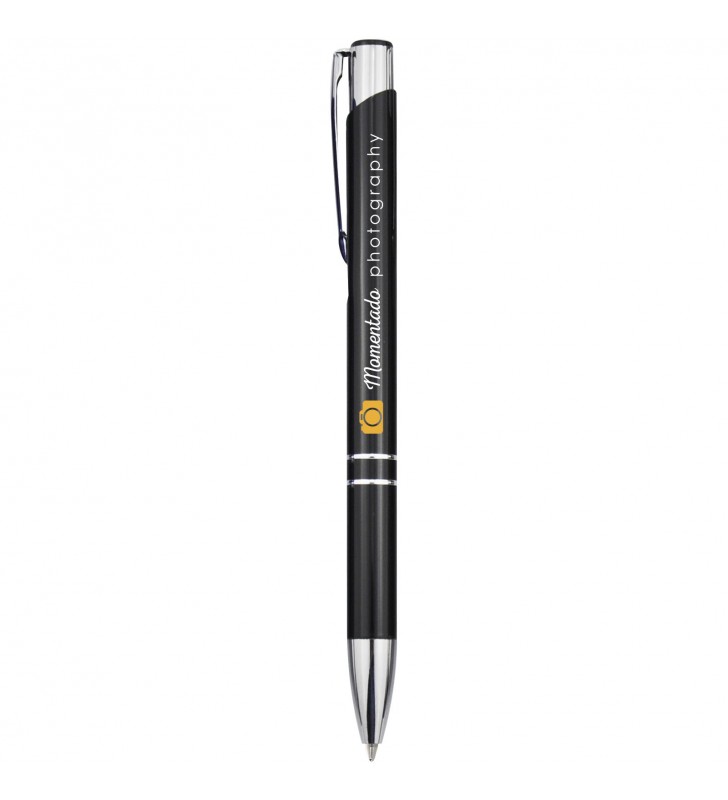 Stylo bille retractable en aluminium Moneta
