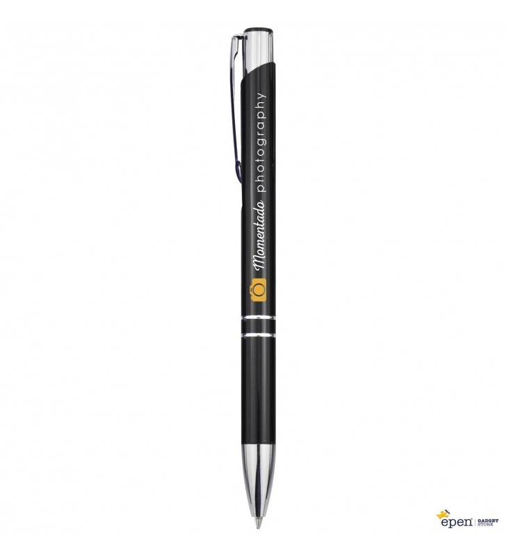Stylo bille retractable en aluminium Moneta
