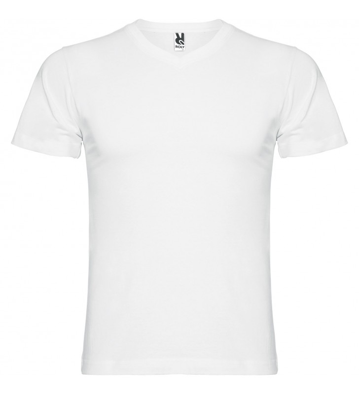 Samoyedo short sleeve mens v-neck t-shirt