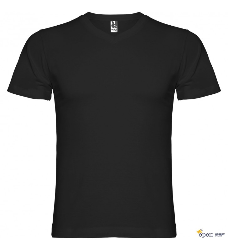 Samoyedo short sleeve mens v-neck t-shirt