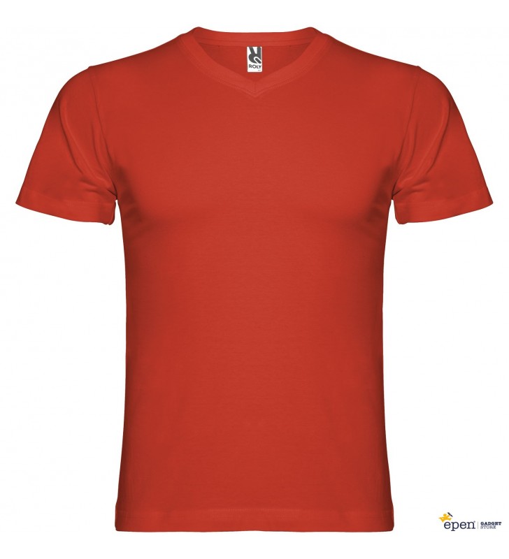 Samoyedo short sleeve mens v-neck t-shirt