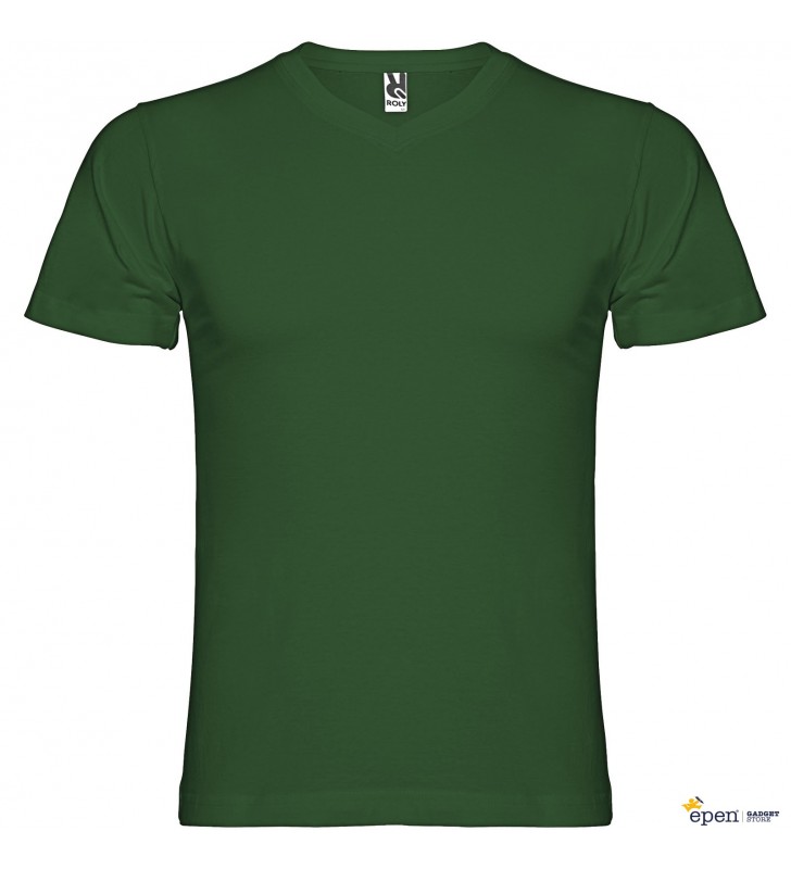 Samoyedo short sleeve mens v-neck t-shirt