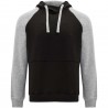 Felpa con cappuccio unisex bicolore Badet