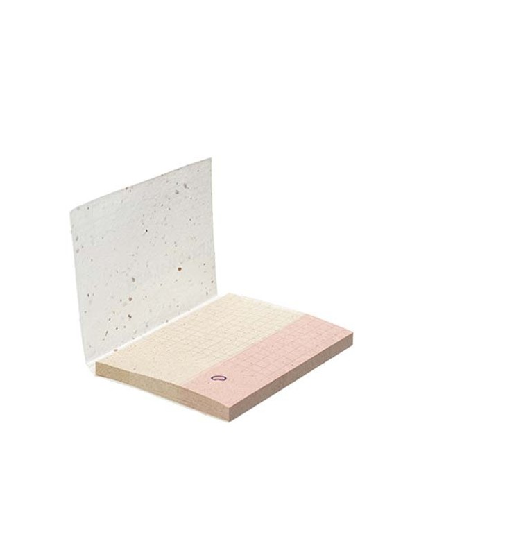 Post it 100 mm x 72 mm con copertina in carta di semi