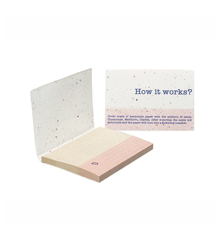 Post it 100 mm x 72 mm with seed paper cover