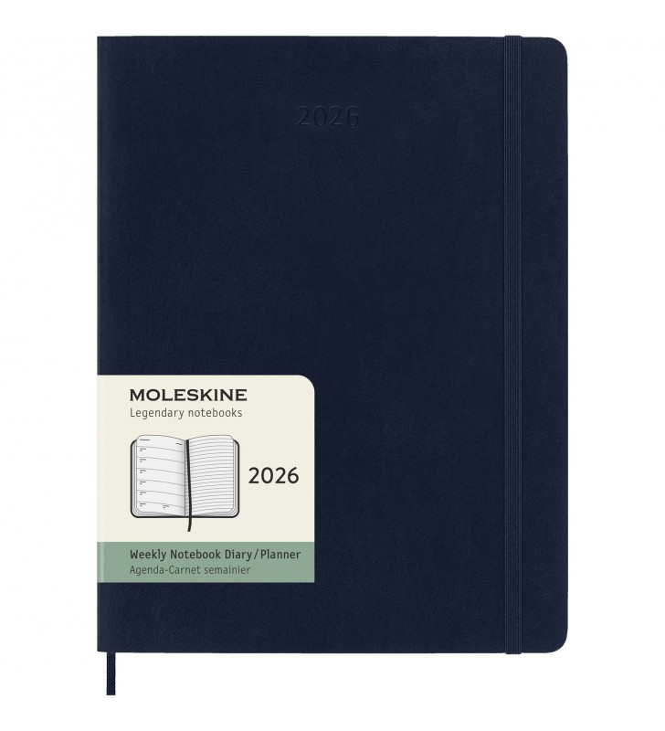Moleskine soft cover 12 month weekly XL planner