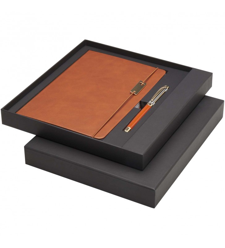 Ensemble Legato comprenant carnet A5 stylo bille et stylo roller (encre bleue)