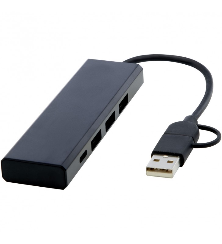 Rise RCS recycled aluminium USB 20 hub
