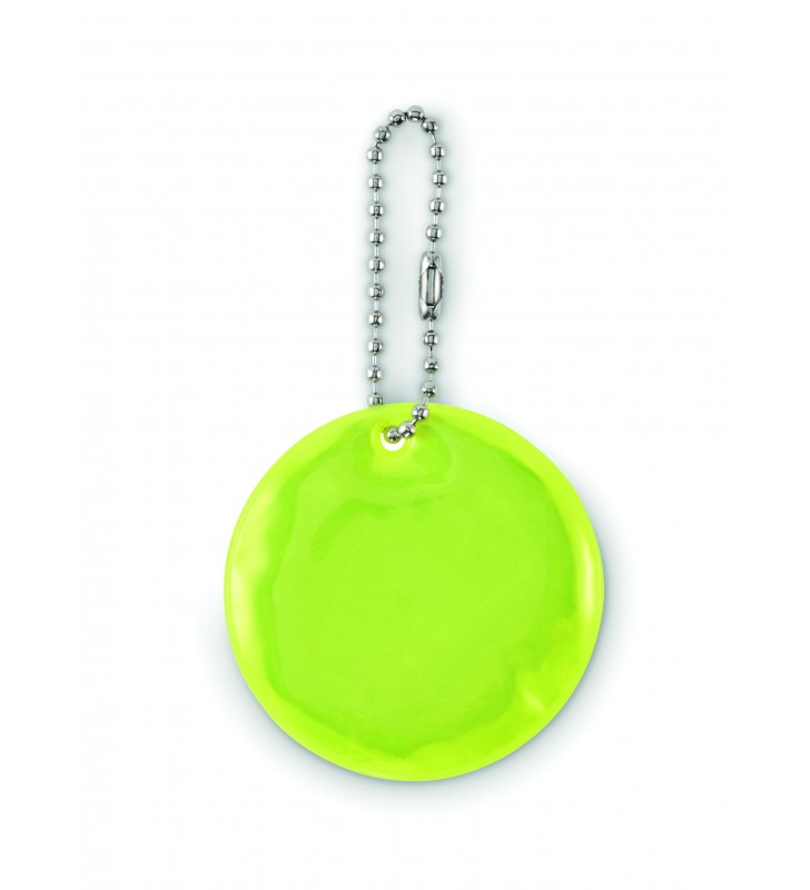 Round reflective keyring