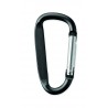 Carabiner clip in aluminium