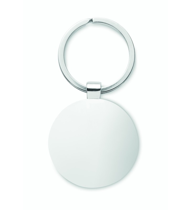 Round key ring metal bamboo