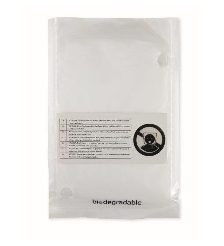 Biodegradable poncho and bag