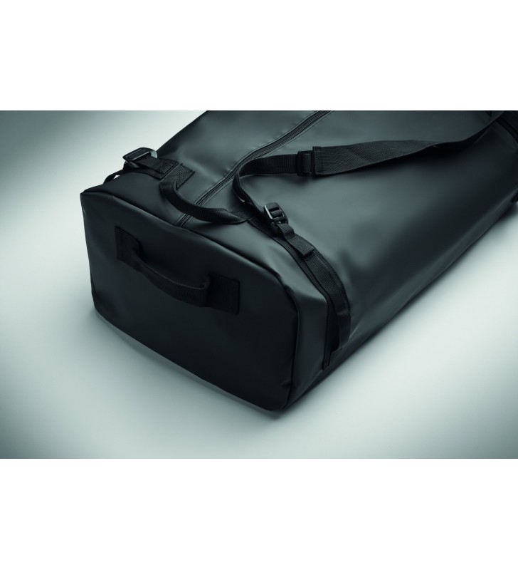 Travel tarpaulin duffle bag