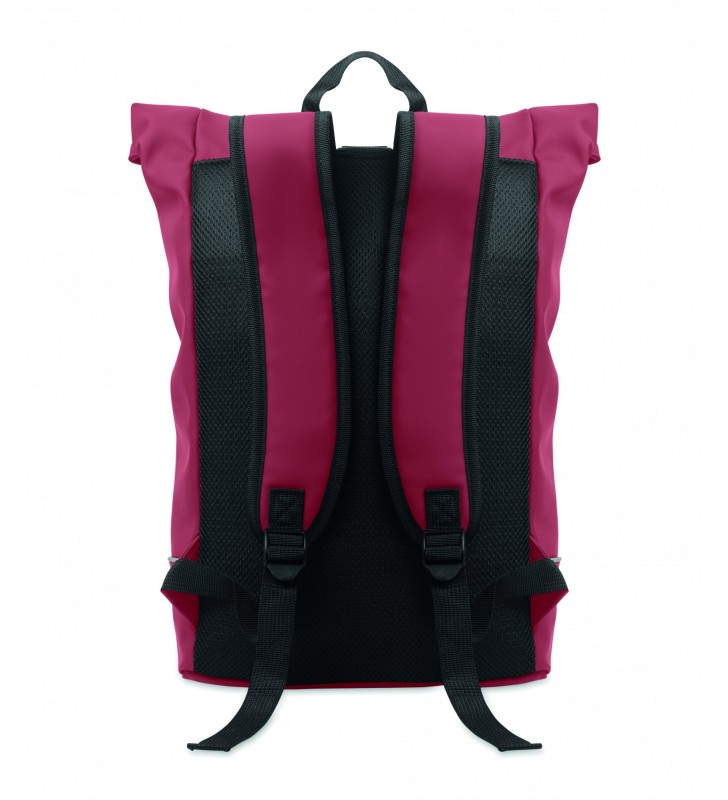 Laptop 15" roll top PU backpack