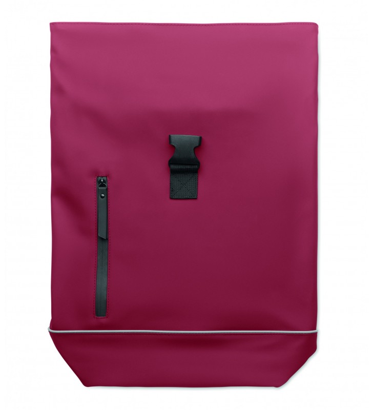 Laptop 15" roll top PU backpack
