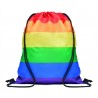 Sac à cordon arc-en-ciel RPET