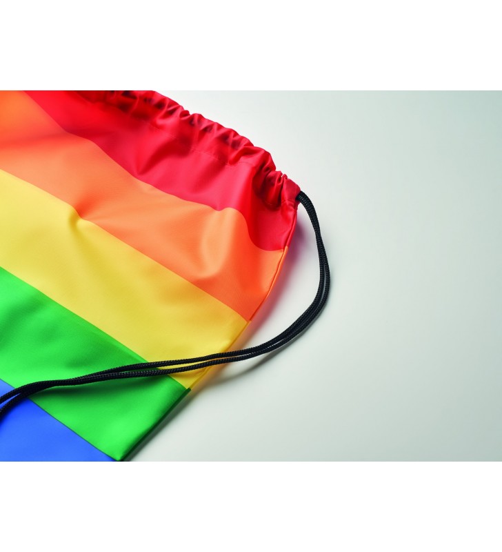 Sac à cordon arc-en-ciel RPET