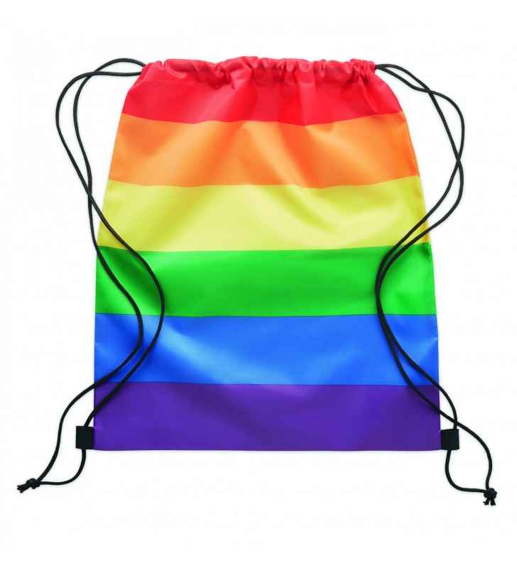 Rainbow RPET drawstring bag
