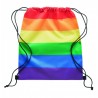 Rainbow RPET drawstring bag