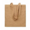 Jute long handled shopping bag