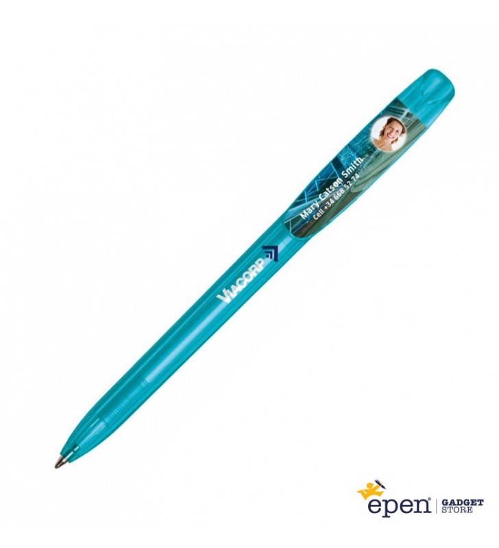 Personalised plastic pen BIC Super Clip Britepix