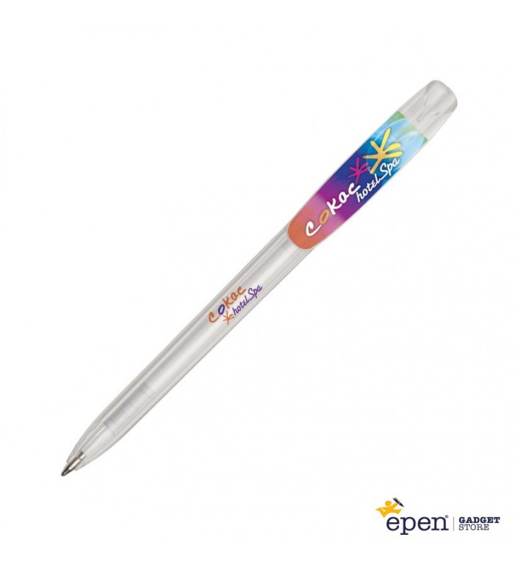 Personalised plastic pen BIC Super Clip Britepix