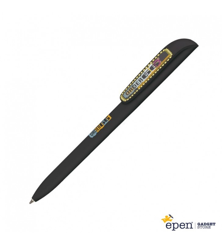 Bolígrafo de plástico BIC  Super Clip Britepix personalizado