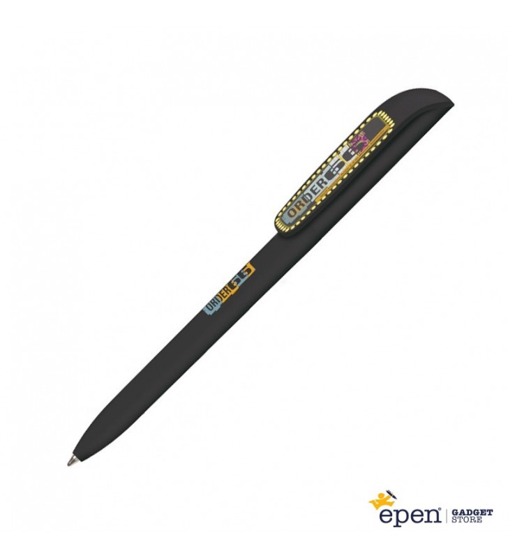 Personalised plastic pen BIC Super Clip Britepix